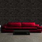 Blocos 3d Preto - Papel De Parede - 250