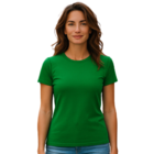 Blusa Camiseta Feminina Baby Look Básica Gola Redonda  Xg Ver