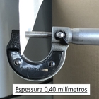 Bobina Branca P/ Rufo 35cm X 10mts Chapa Galvalume Pré-pintad