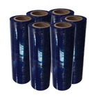 Bobina Filme Stretch Azul Manual 50cm 24kg Kit 6 Bobina