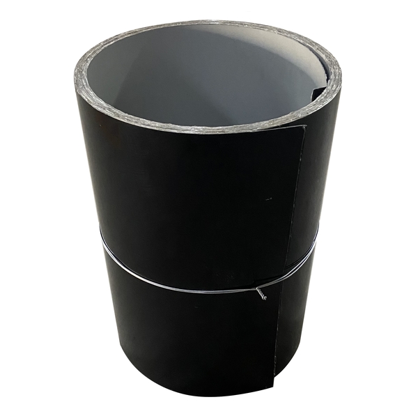 Bobina Preta P/ Rufo 25cm X 10mts Chapa Galvalume Pré-pintada