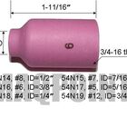 Bocal Cerâmico Para Tocha Tig Gas Lens Nº 6 54n16 9 5mm - Gal