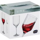 Bohemia Uma Taça Vinho 23x9x9cm 400ml Cristal Transparente 6