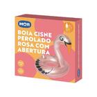 Boia Cisne Perolado Rosa Com Abertura