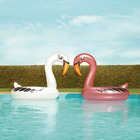 Boia Cisne Perolado Rosa Com Abertura