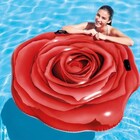 Bóia Colchão Inflável Para Piscina Rosa Vermelha Intex