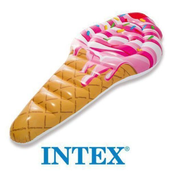 Boia Colchão Sorvete Casquinha Bronzeador Inflável Piscina In