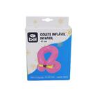 Boia Colete Inflável Ajustável Piscina 41cm Bel Rosa
