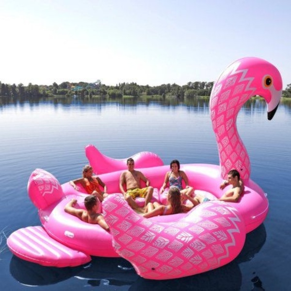 Boia Flamingo Super Gigante Para 6 Pessoas Leroy Merlin