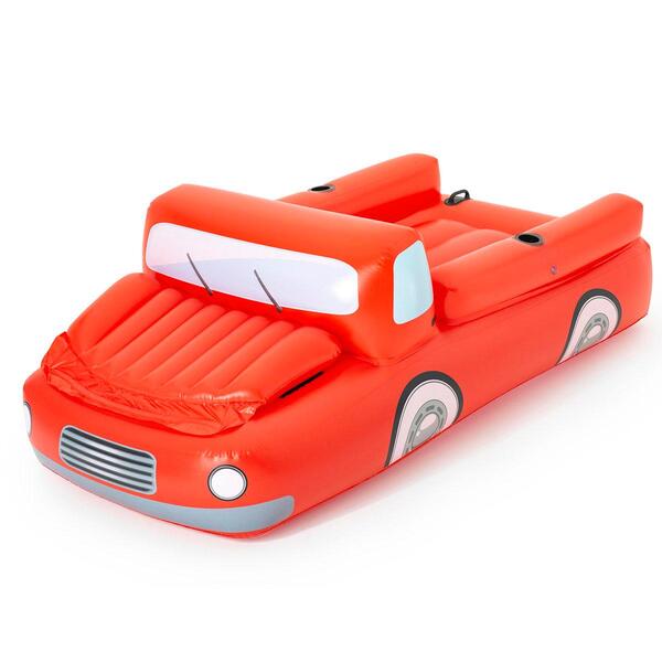 Boia Ilha Flutuante Inflavel Picape Vermelha Grande Bestway