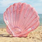Bóia Ilha Inflável Concha Do Mar Rosa Intex