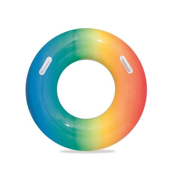 Boia Inflável Arco Íris Azul E Laranja