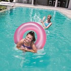Boia Inflável Circular De Piscina Bestway Neon 91cm Rosa
