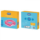 Boia Inflável Grande 1,07 M Donut Morango Para Piscina Rosa