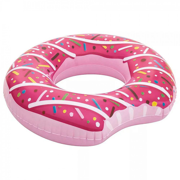 Boia Inflavel Grande 1 07 M Donut Morango Para Piscina Rosa Leroy Merlin