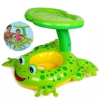 Boia Inflável Infantil Baby Sapinho Amigo Com Cobertura 1,19x