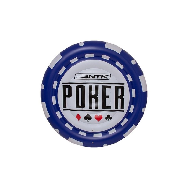 Boia Inflável Ntk Para Casal Em Formato De Ficha De Poker Com