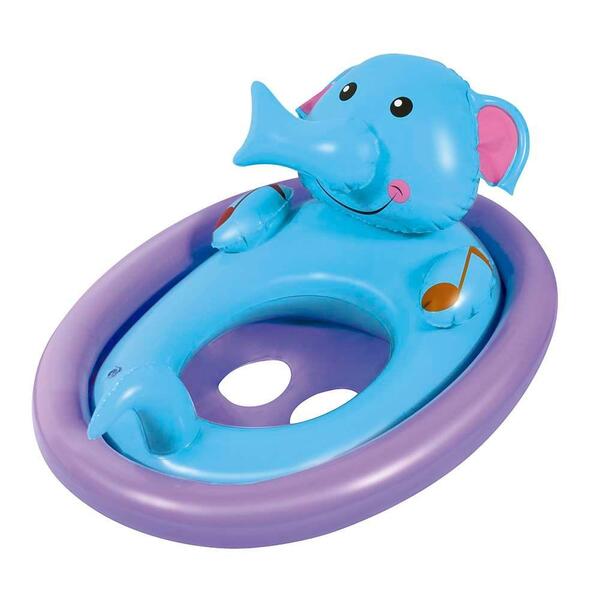 Boia Inflável Oval Com Fralda Bichinhos Elefante Mor