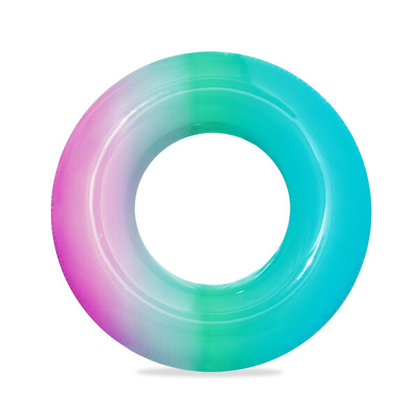 Boia Inflavel Para Piscina Arco Iris Bestway Indicado Para Criancas A Partir De 10 Anos Azul E Rosa Leroy Merlin