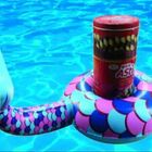 Boia Inflável Porta Copo Sereia 31x20x18cm