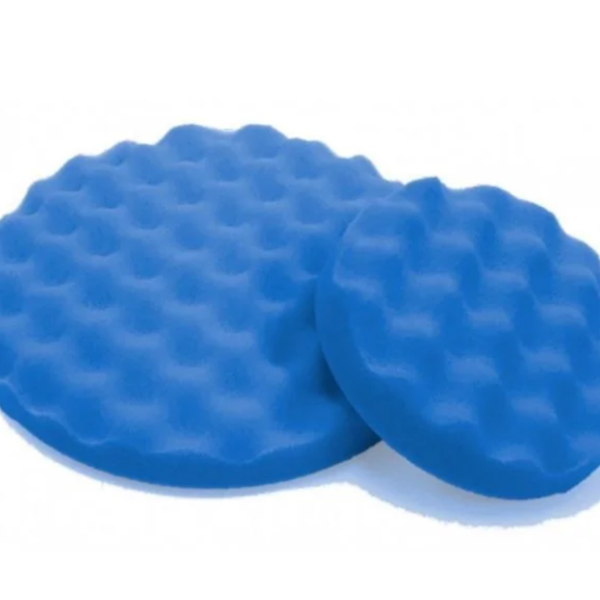 Boina Espuma  Waffle 5" Azul 60 Agressiva Para Velcro Sigma T