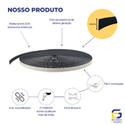 Boiserie Moldura Rodameio De Eva Adesivo E Flexível *saturno