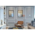 Boiserie Quadros Poliestireno Bs20 Moldura Roda Meio -8 Barra