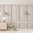 Boiserie Rodameio 4 Metros X 4cm Branco Poliestireno