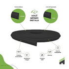 Boiserie Rodameio De Eva Autocolante Rm106p 2,3cm Preto 2,5 M