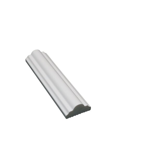 Boiserie Rodameio De Poliestireno 25mm X 12mm X 2,40m Branco