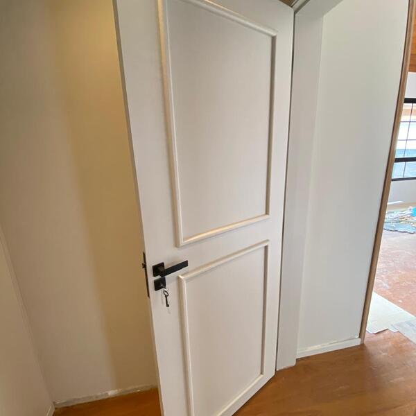 Boiseries 3cm para Porta (2 quadros). Molduras Brancas cortad