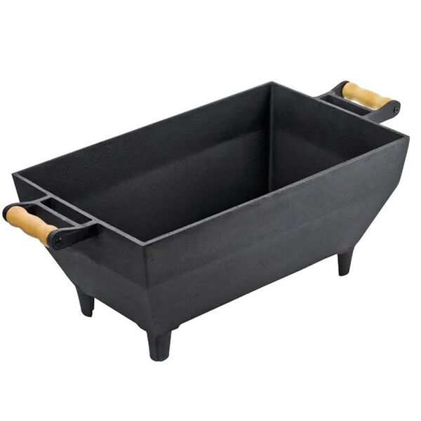 Bojo Base Em Ferro Fundido Para Churrasqueira 48x29x22 5cm