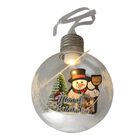 Bola Arvore De Natal Led Natalino Papai Noel Boneco De Neve E