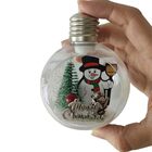 Bola Arvore De Natal Led Natalino Papai Noel Boneco De Neve E