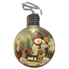 Bola Arvore De Natal Led Natalino Papai Noel Boneco De Neve E