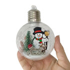 Bola Arvore De Natal Led Natalino Papai Noel Boneco De Neve E