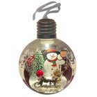 Bola Arvore De Natal Led Natalino Papai Noel Boneco De Neve E