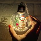 Bola Arvore De Natal Led Natalino Papai Noel Boneco De Neve E