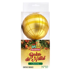 Bola De Natal Cristal Dourado 10cm 2/pcs