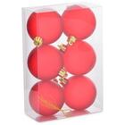 Bola De Natal Fosca Transp Luksuz Sort. Pt 6 Pcs 6 Cm Decoraç