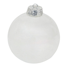 Bola de Natal para Árvore Plástico Branco 15x15x15cm Cromus