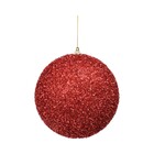 Bola de Natal para Árvore Plástico Marrom 10x9cm Cromus