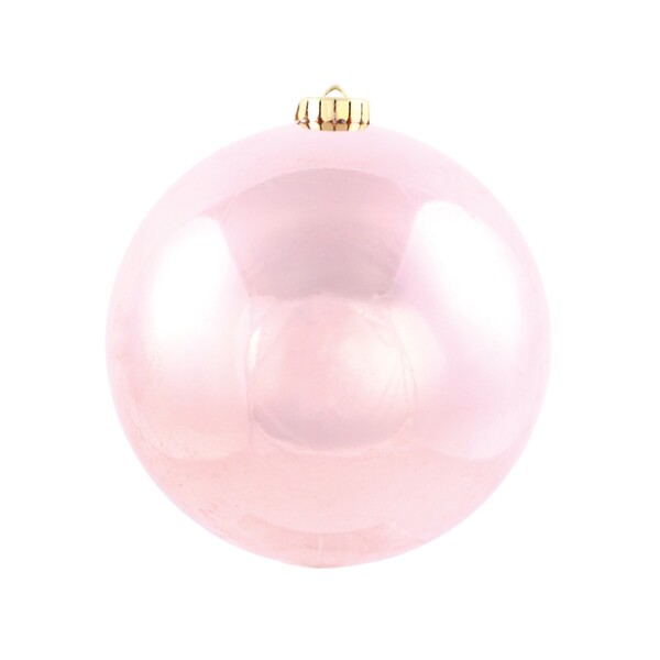 Bola de Natal para Árvore Plástico Rose Gold 15x15x15cm Cromus