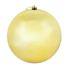 Bola de Natal Plástico Ouro 25cm Cromus