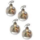 Bola Enfeite Arvore Natal Natalino Kit 4 Unidades Luz Led Bon