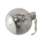 Bola Enfeite Arvore Natal Natalino Kit 4 Unidades Luz Led Bon