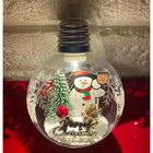 Bola Enfeite Arvore Natal Natalino Kit 4 Unidades Luz Led Bon