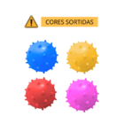 Bola Maciça Colorida Mamoninha 45 Mm - Amarelo