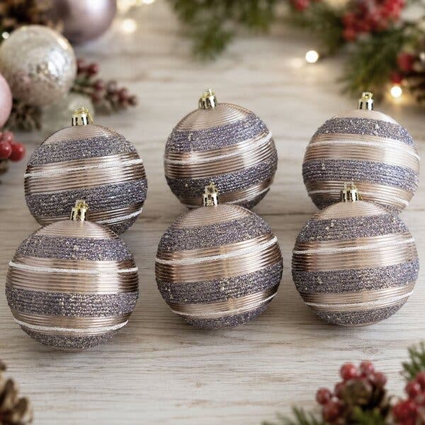 Bola Prateada Decoração Enfeite Árvore De Natal 8cm Kit 24pç | Leroy Merlin