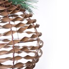 BOLA RATTAN COM LAÇO XADREZ 16CM